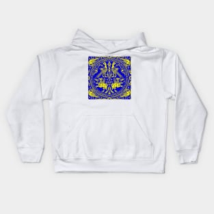 heraldry royal and gold Kids Hoodie